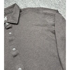 Raffi Shirt Mens 2XL Gray 100% Cotton Jersey Long Sleeve Button Front Casual